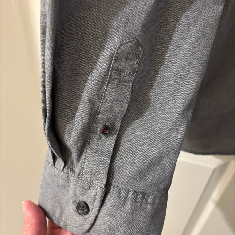 Wrangler Gray Casual Button Down Shirt 3XL - Picture 6 of 7